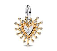 Pandora Charms Radiant Double Heart Pendant Charm 764141C01