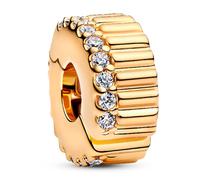 Pandora Charms Ribbed Charm Clip 764078C01