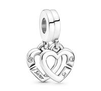 Pandora Charms UNITED SISTERS DIVIDED HEARTS PENDANT CHARM 799538C01