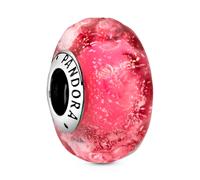 Pandora 798872C00 Wavy Pink Murano Glass Charm
