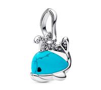 Pandora Silver Turquoise Whale Dangle Charm