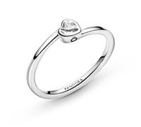 Pandora Clear Tilted Heart Solitaire Ring - 54