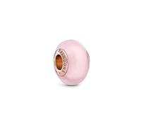 Pandora Colours 14k Rose Gold-plated Charm with Frosted Murano Glass