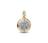 PANDORA Cupid 764088C01 Medallion Pendant Two-Tone