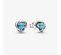 PANDORA December Birthstone Eternity Circle Stud Earrings 292335C02
