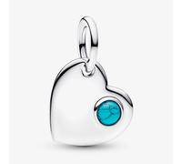 PANDORA December Birthstone Heart Dangle Charm 794295C12