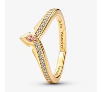 PANDORA Disney 14ct Gold Plated Aurora Tiara Ring 164334C01-56