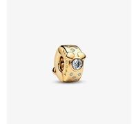 PANDORA Disney 14ct Gold Plated Mickey & Minnie Mouse Clip Charm 764130C01