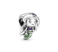 Pandora Disney Ariel sterling silver charm with purple and green enamel