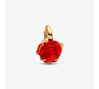 PANDORA Disney Beauty And The Beast Enchanted Rose Dangle Charm 764018C01