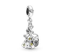 Pandora Disney Belle dangle with blazing yellow crystal and clear cubic zirconia