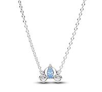 Pandora Disney Cinderella sterling silver collier with fancy light blue and clear cubic zirconia