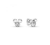 Pandora Disney Mickey Mouse & Minnie Mouse Silhouettes Earrings Sterling Silver with Cubic Zirconia Stone Size: 0.7 cm