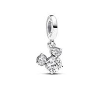 Pandora Disney Mickey Mouse Sparkling Head Silhouette Dangle Charm