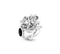 Pandora Disney Minnie and Mickey Mouse airplane sterling silver charm