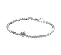 Pandora Disney Minnie Mouse sterling silver bracelet with clear cubic zirconia, 18