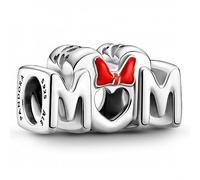Pandora Disney Minnie Mum sterling silver charm with red enamel