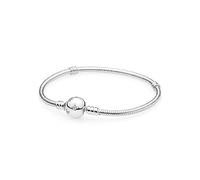 Pandora, Disney, Moments Sparkling Mickey Mouse Snake Chain Bracelet, Size 23