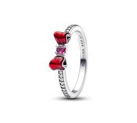 Pandora Disney Princess Snow White Bow 193652C01 Women's Silver Ring, TU, Sterling Silver, Cubic Zirconia