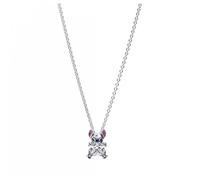 PANDORA Disney Stitch 393743C01-45 Sterling Silver Necklace with Zirconia Size: 45 mm - 1.77 inches