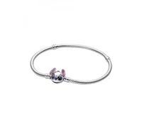 Pandora Disney Stitch Disney Collection Sterling Silver Snake Link Bracelet of Length 19cm 593738C01-19, 593738C01-19, Sterling Silver, No Gemstone