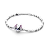 Pandora Silver Disney Stitch Snake Chain Bracelet - 16cm