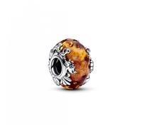 Pandora Disney The Lion King sterling silver charm with glitter aventurine and burnt orange Murano glass