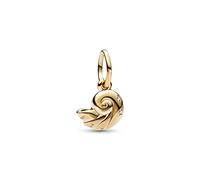 Pandora Disney The Little Mermaid shell 14k gold-plated dangle with clear cubic zirconia