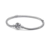 Pandora Disney Tinkerbell snake chain sterling silver bracelet with clear cubic zirconia, 17
