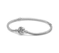 Pandora Disney Tinkerbell snake chain sterling silver bracelet with clear cubic zirconia, 18