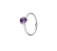 PANDORA Droplet Ring, February Synthetic Amethyst, Ring Size 4.5 (pack of 1)