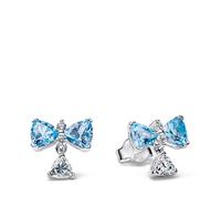 Pandora Earrings Bridgerton Blue Bow Button Earrings 294336C01