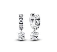 Pandora Earrings Sterling Silver 925 293547C01, Cubic Zirconia