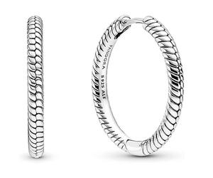 Pandora Earrings Pandora Moments Hoop Earrings for Charm 299532C00