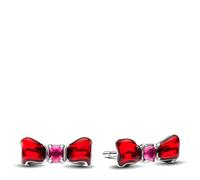 Pandora Disney Snow White Bow Stud Earrings Sterling Silver with Artificial Crystals 293779C01, 3,3x 4,3x 11,2 mm, Sterling Silver, Crystal