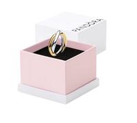 Pandora Essence Sterling silver and 14k gold-plated entwined rings, 60