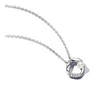 Pandora Essence Sterling silver with white treated freshwater cultured pearl collection, 45
