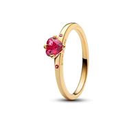 Pandora Explosion of Love 166574C01 Women's Ring Gold-Coloured, 56/17,8, Sterling Silver, Crystal