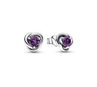 Pandora February Eternity Birthstone Earrings