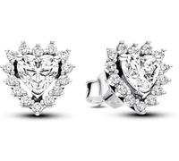 Pandora Sparkling Heart Halo Stud Earrings