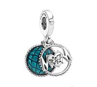 PANDORA Glittering Globe Mum Charm Sterling Silver 799368C01, 11mm, Sterling Silver, No Gemstone