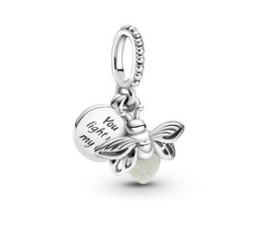Pandora Glow-in-the-dark Firefly Dangle Charm- No Box