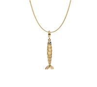 Pandora Gold Articulated Fish Pendant Necklace - Gold
