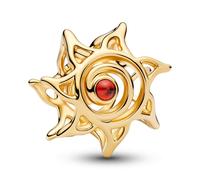 Pandora Gold Charm Pendant Sun Crystal 764625C01