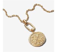 Pandora Gold Crossing Arrows Medallion Necklace Set - Gold