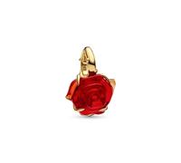 Pandora Gold Disney Beauty and the Beast Enchanted Rose Dangle