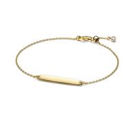 Pandora Gold Engravable Bar Chain Bracelet - 20cm