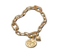 Pandora Gold Heart & Swallow Medallion Bracelet Set