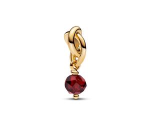 Pandora Gold January Eternity Circle Dangle Charm