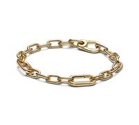PANDORA ME Link Chain Bracelet In 14K Gold-Plated For Medallion Charms, Szie 17.5, No Box